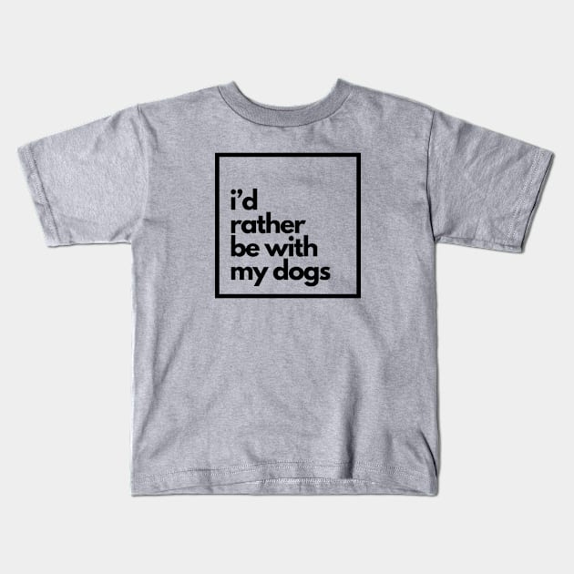 Dogs > People Kids T-Shirt by DDT Shirts